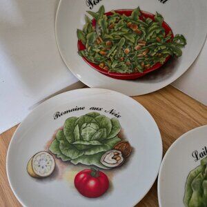Salad Plates from France 6 in all Cute!